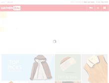 Tablet Screenshot of leatherdeal.com